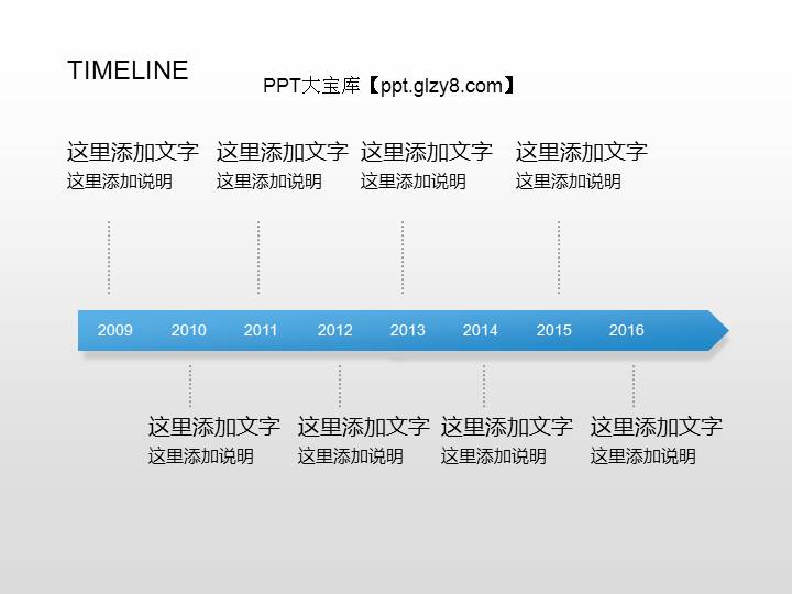 14套精美时间线PPT图表素材