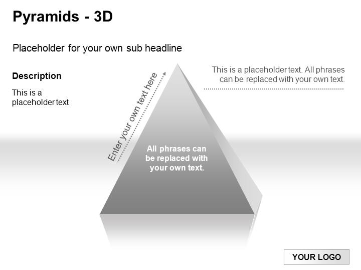 24套3D金字塔PPT图表下载