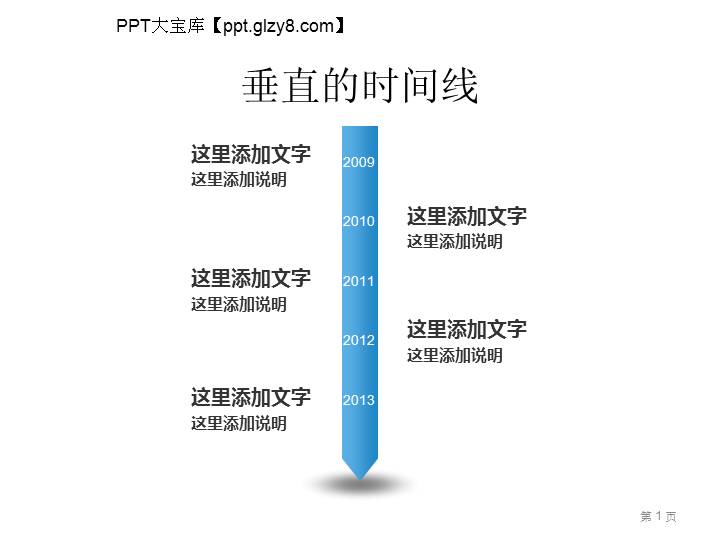 9套时间线PPT图表素材