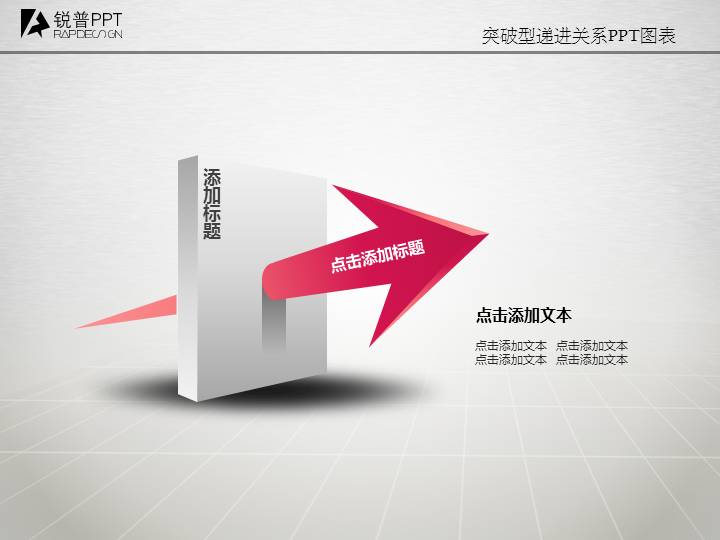 突破型递进关系PPT图表