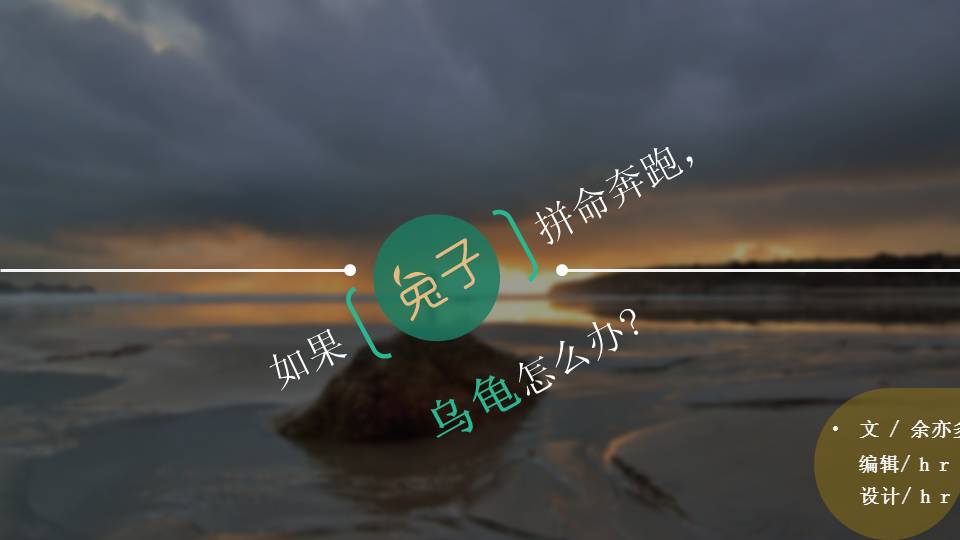 如果兔子拼命奔跑——励志故事读书心得PPT课件