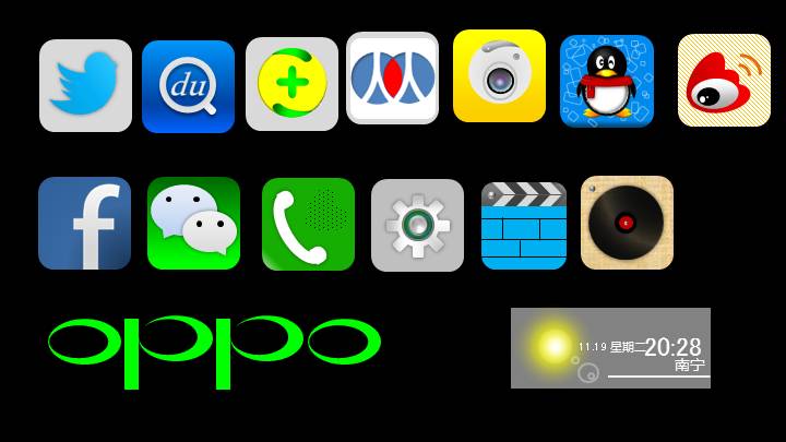 OPPO手机热门APP应用图标素材