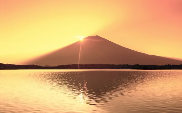 富士山PPT背景图片