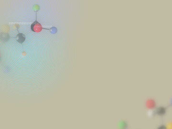 分子结构图黄色风格科技主题PPT模板