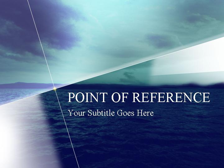 幻灯片模版point of reference PPT模板