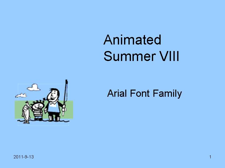 愉快夏日Animated SummerVIII PPT模板