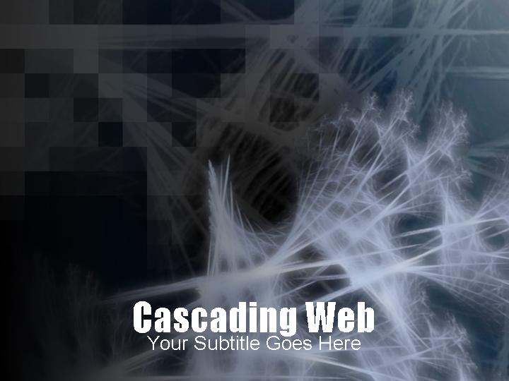 PowerPoint模板cascading webPPT模板