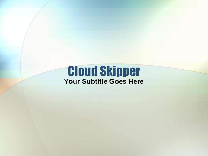 PowerPoint模板cloud skipperPPT模板