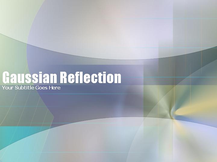 PowerPoint模板gaussian reflectionPPT模板