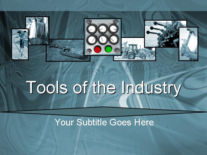 Powerpoint模板tools of the industryPPT模板