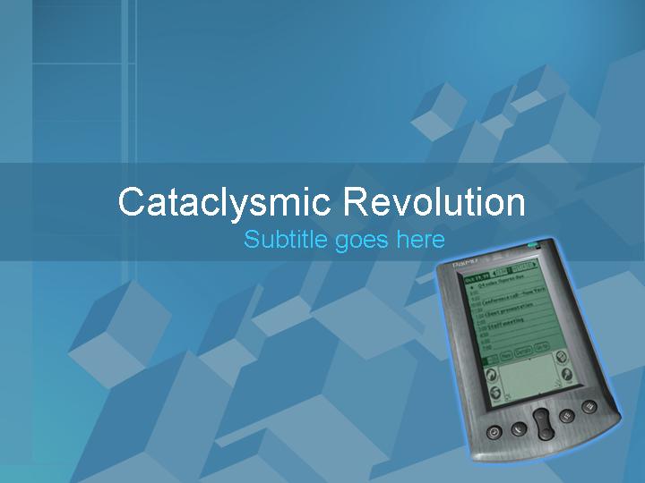 PowerPoint模版cataclysmic revolutionPPT模板