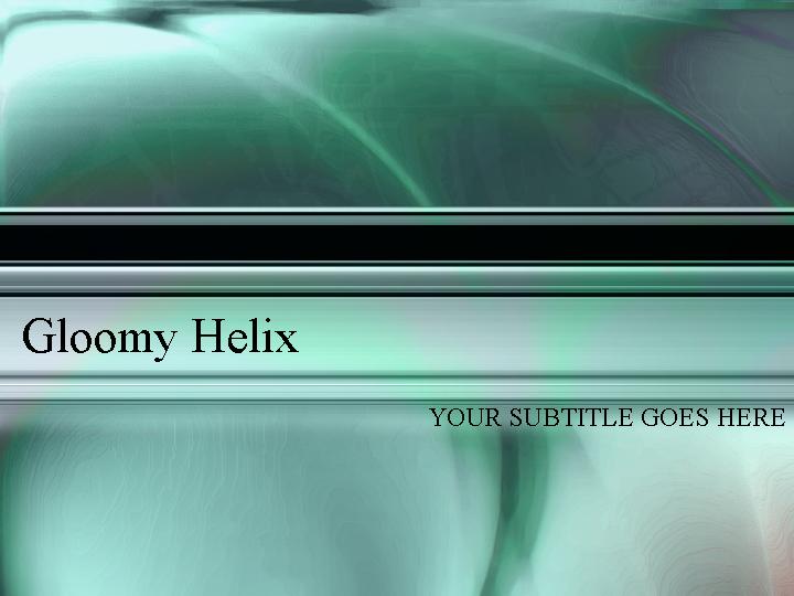 PowerPoint模版gloomy helixPPT模板