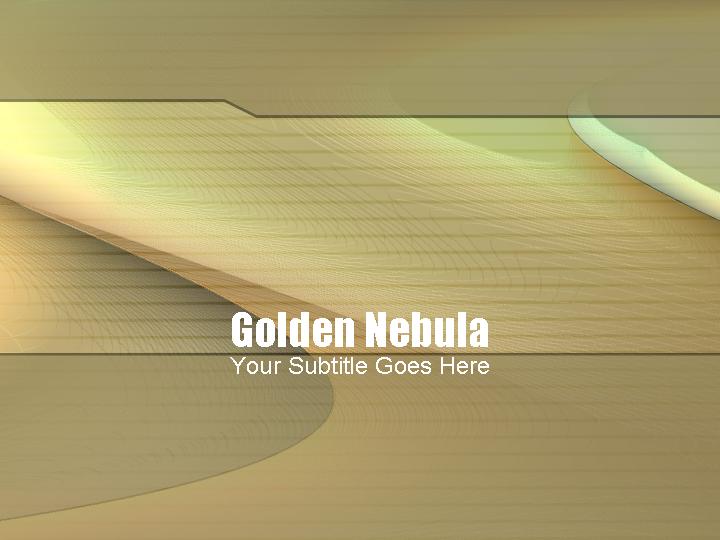 PowerPoint模版golden nebulaPPT模板