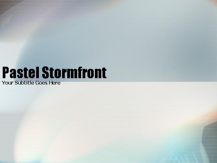 PowerPoint模版pastel stormfrontPPT模板