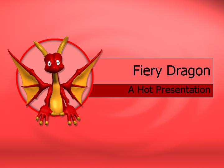 ppt模版fiery dragonPPT模板