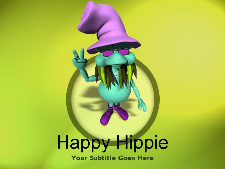 ppt模版happy hippiePPT模板