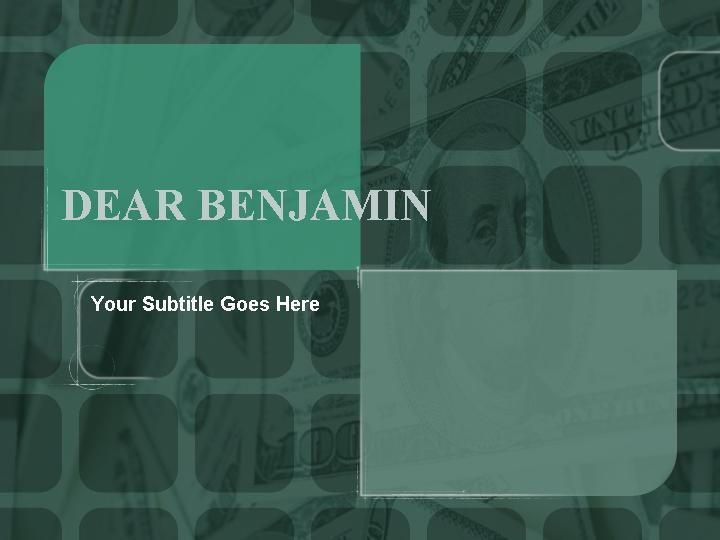 幻灯片模板dear benjaminPPT模板