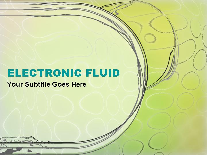 幻灯片模板electric fluidPPT模板