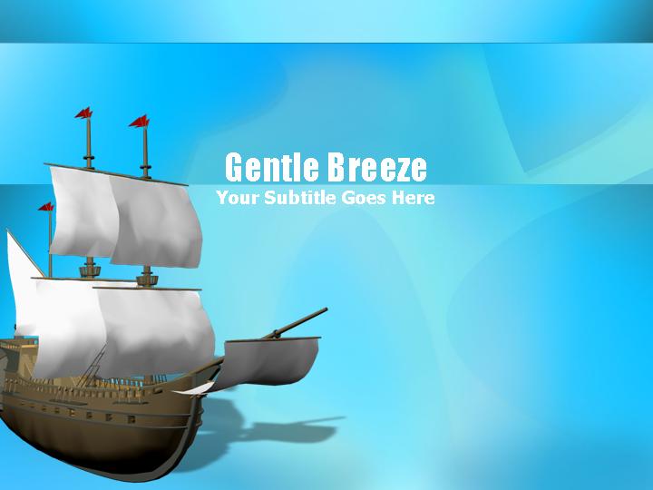 幻灯片模板gentle breezePPT模板