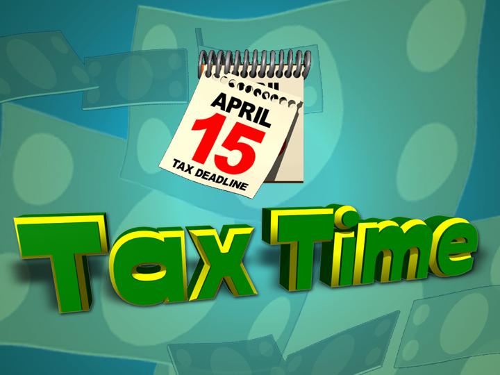 幻灯片模板tax timePPT模板