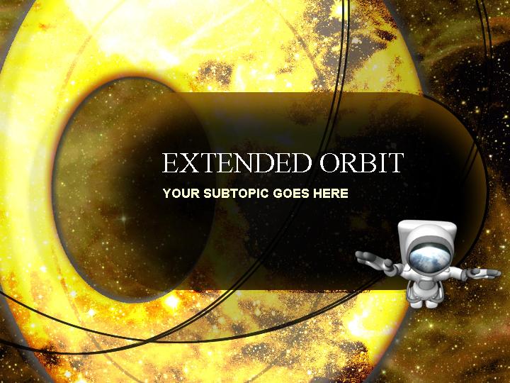 幻灯片模版extended orbitPPT模板