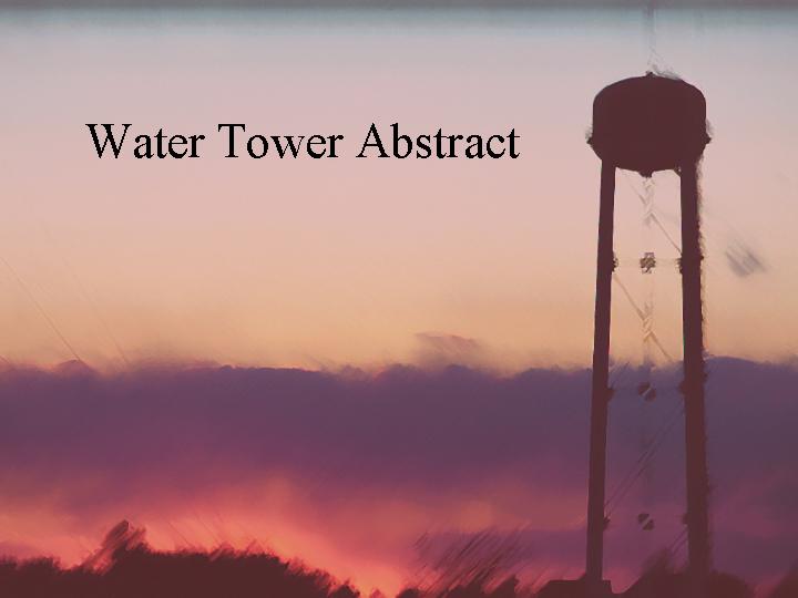 幻灯片模版water towerPPT模板