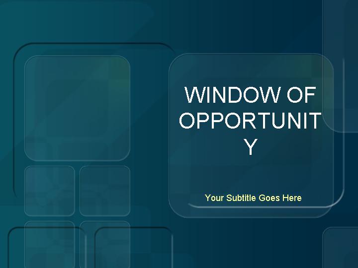 幻灯片模版window of opportunityPPT模板