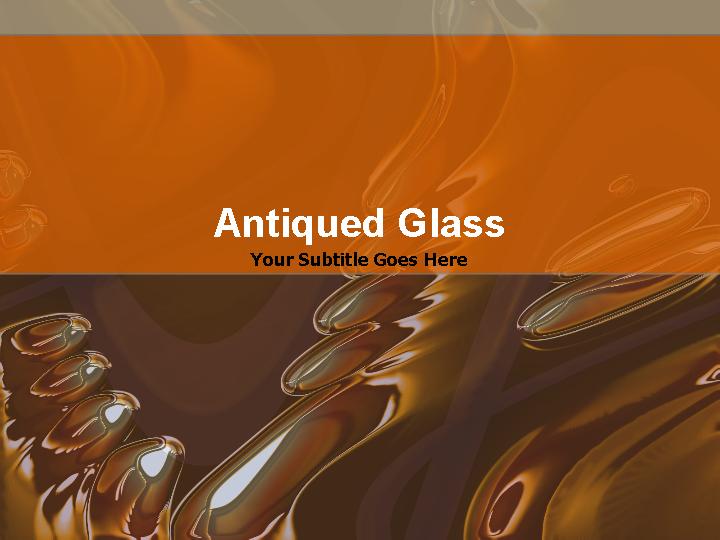 antiqued glass ppt模板