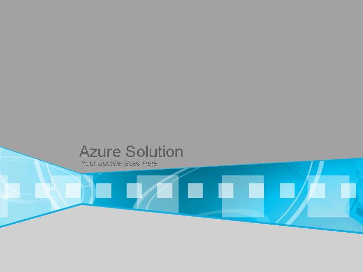 azure solution ppt模板