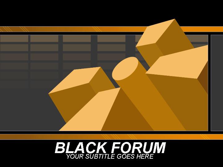 black forum ppt模板