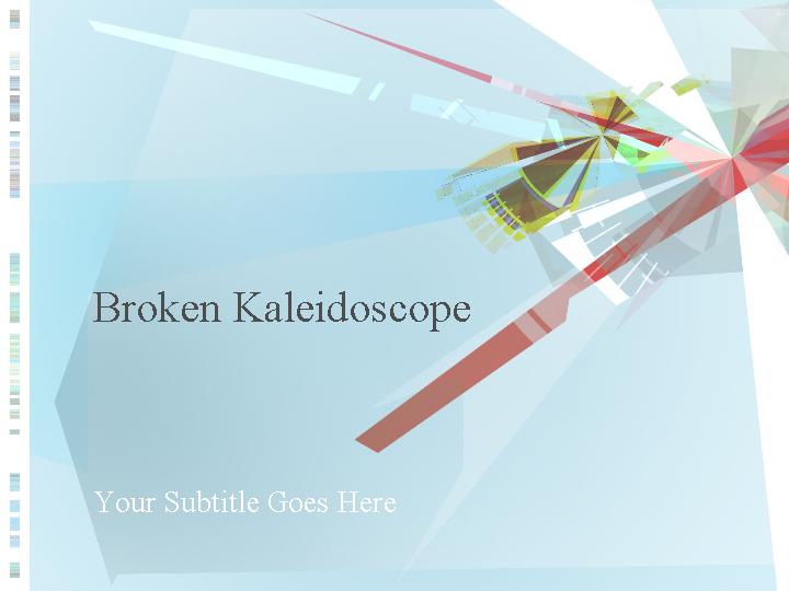 broken kaleidoscope ppt模板