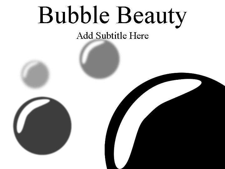 bubble beauty ppt模板